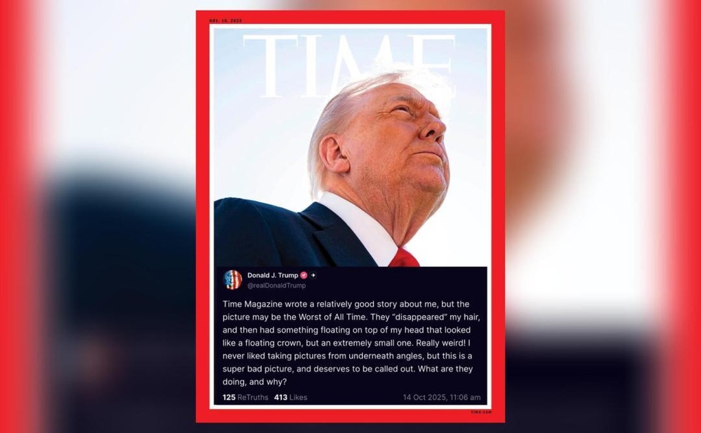 Tổng thống Trump phàn nàn về ảnh bìa của tạp chí Time - 1
