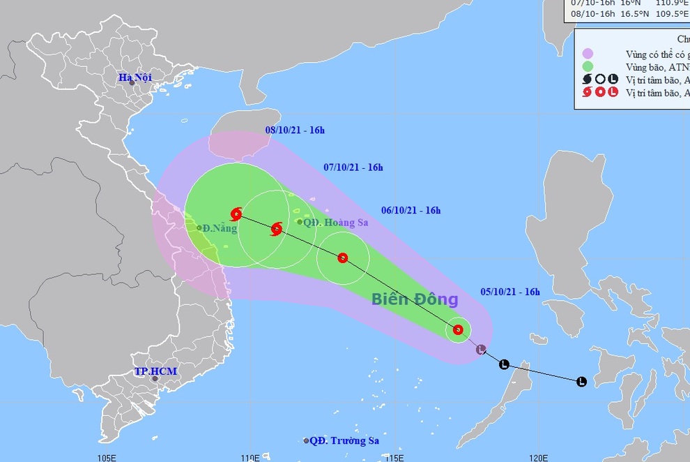 Hình thành áp thấp nhiệt đới trên Biển Đông, có khả năng mạnh thành bão - 1 Hình thành áp thấp nhiệt đới trên Biển Đông, có khả năng mạnh thành bão - 1