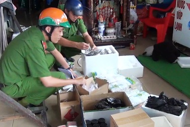 Bắt nghi can gần 70 tuổi thầu đề, buôn cả dụng cụ sử dụng ma túy đá