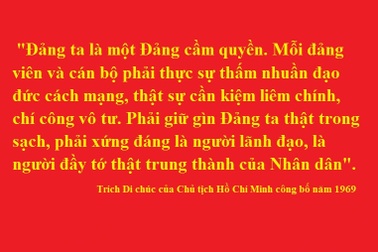 "Đảng ta là một Đảng cầm quyền"!