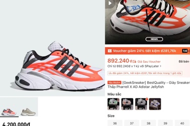 Giày Nike, Adidas “sale sốc”: Làm sao phân biệt hàng giả?