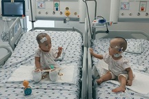 Sau tách dính, cặp Song Nhi lần đầu sum họp, bi bô trò chuyện