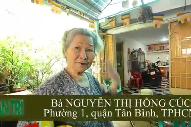 Phương án dự trữ nước sinh hoạt của bà Nguyễn Thị Hồng Cúc (quận Tân Bình)