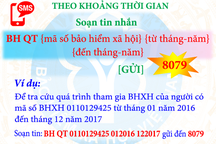 Tra cứu thông tin đóng - hưởng BHXH, BHYT theo đầu số nào?