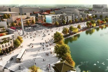 Quảng trường Đông Kinh Nghĩa Thục trước và sau khi phá bỏ tòa "Hàm cá mập"