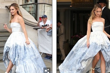 Lily James đẹp như công chúa dự công chiếu phim