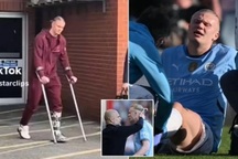 Erling Haaland khiến Man City lo sốt vó, có nguy cơ lỡ trận gặp Man Utd