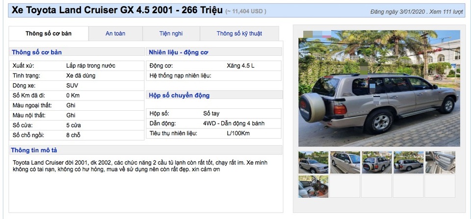 “Vua đường trường” Land Cruiser “giá không tưởng” dưới 300 triệu đón Tết - 6 “Vua đường trường” Land Cruiser “giá không tưởng” dưới 300 triệu đón Tết - 6