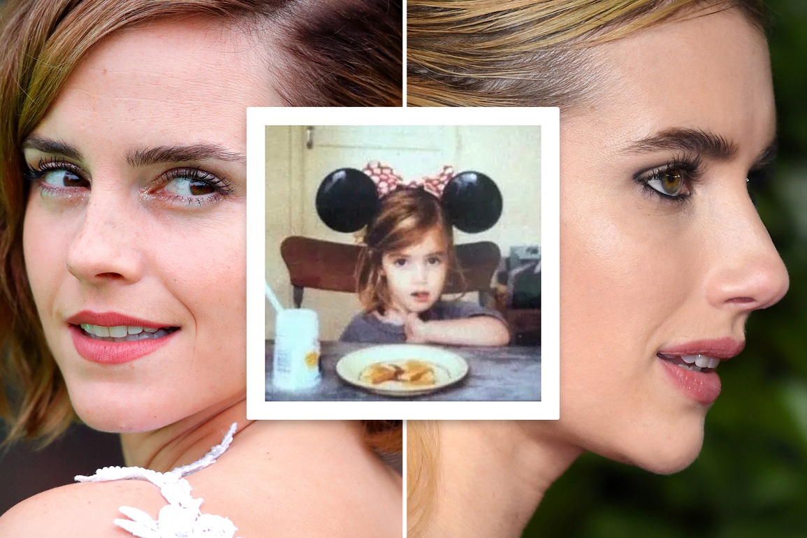 What did Emma Watson say when her childhood photo was mistaken for Emma Roberts? - first