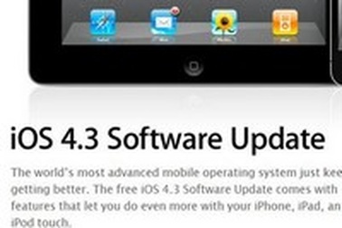 Apple phát hành iOS 4.3.2 sửa lỗi kết nối 3G