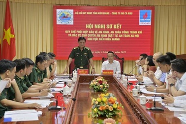 Bộ đội biên phòng Kiên Giang và Khí Cà Mau sơ kết quy chế phối hợp