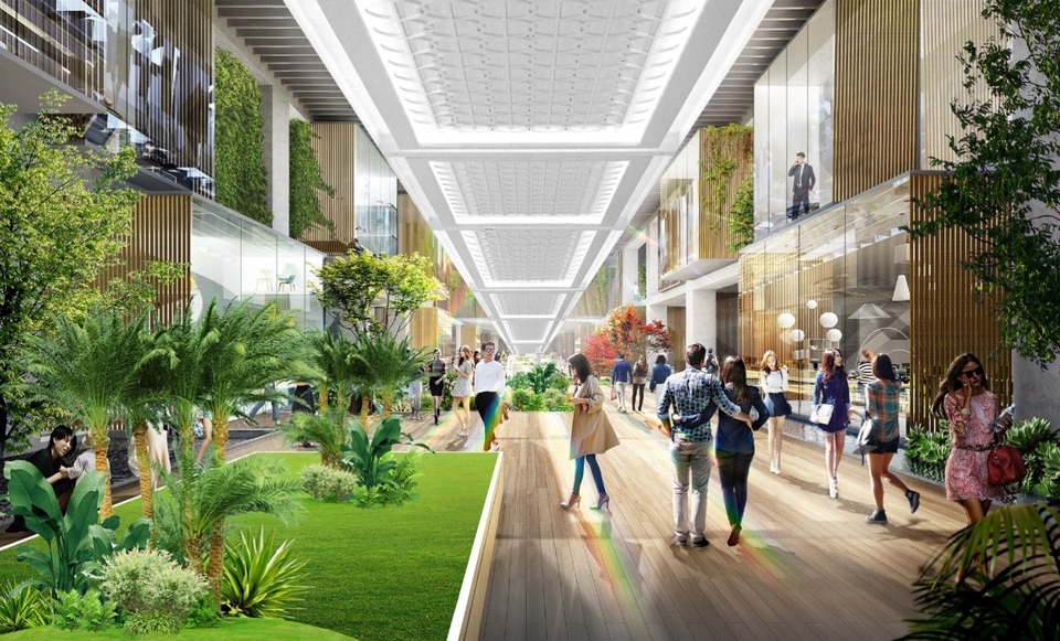 Triển khai phố đi bộ trong nhà đầu tiên ở phía Đông Hà Nội - 2 Triển khai phố đi bộ trong nhà đầu tiên ở phía Đông Hà Nội - 2