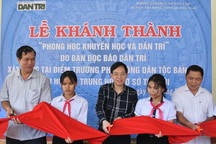 Khánh thành 3 phòng bán trú tặng các em học sinh vùng cao Quảng Ngãi