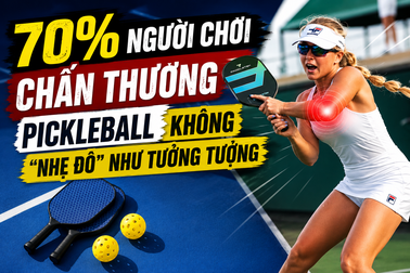Đau âm ỉ khi chơi pickleball, nhiều người bị viêm gân kéo dài