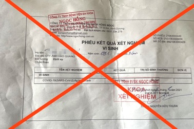 Hai anh em lập đường dây làm giả giấy xét nghiệm Covid-19 để "thông chốt"