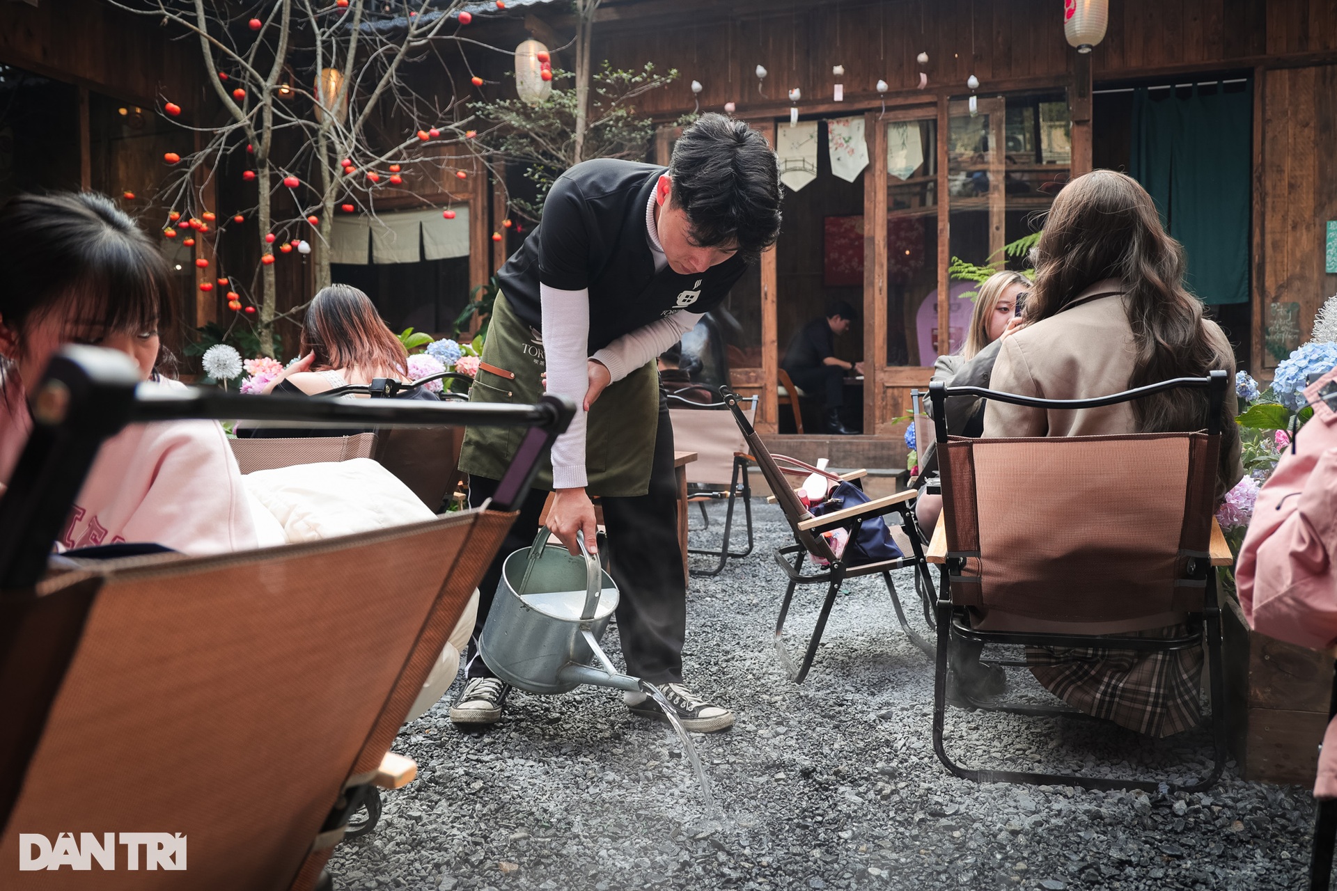 Un café de Hanoi cultive des hortensias, pulvérise de la brume artificielle et attire des milliers de clients - 5 Quán cà phê Hà Nội trồng cẩm tú cầu, phun sương nhân tạo hút cả nghìn khách - 5