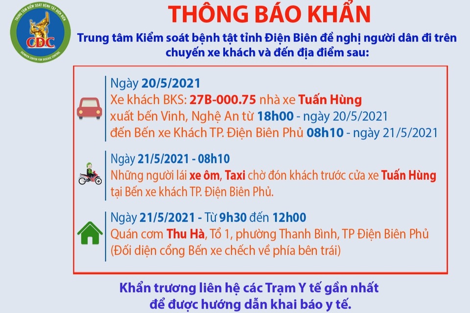 Khẩn cấp tìm người đi trên xe khách có ca dương tính tại Lào - 1 Khẩn cấp tìm người đi trên xe khách có ca dương tính tại Lào - 1