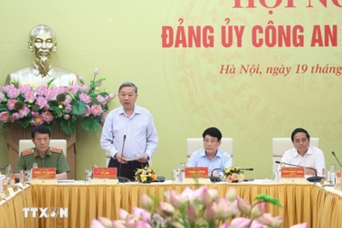 Tổng Bí thư Tô Lâm dự Hội nghị Đảng ủy Công an Trung ương 6 tháng đầu năm 2025