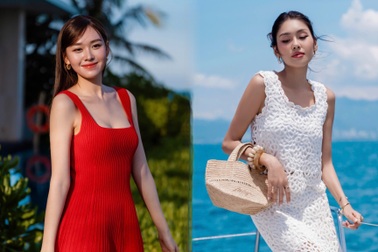 Á hậu Tường San khoe dáng gợi cảm, đọ sắc bên Thảo Nhi Lê