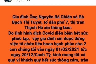Ba lần hoãn cưới con vì Covid-19