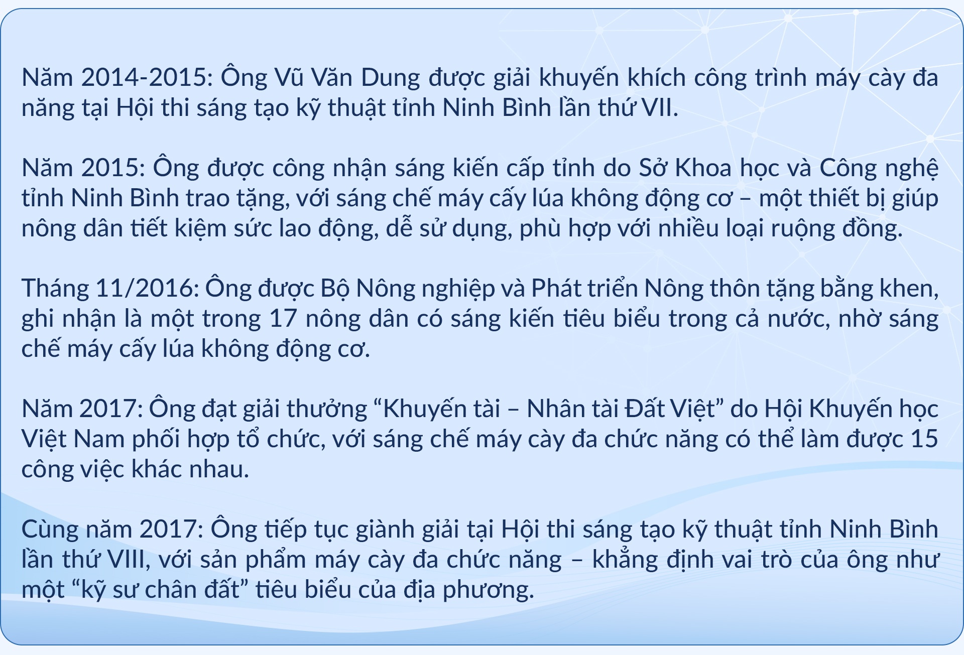 Vua sáng chế” chưa học hết lớp 5, làm trăm loại máy móc xuất đi 4 nước - 22 Vua sáng chế” chưa học hết lớp 5, làm trăm loại máy móc xuất đi 4 nước - 22