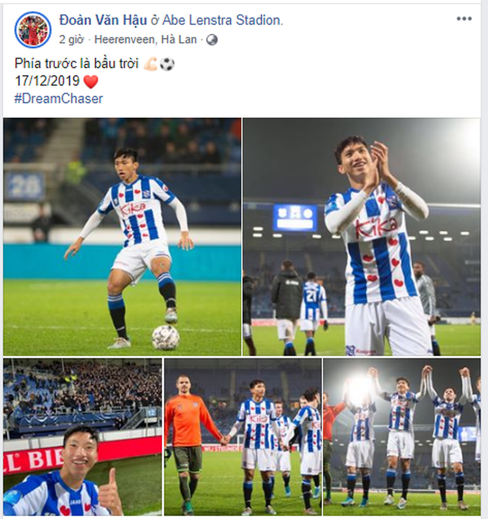 Văn Hậu sung sướng khi được ra mắt CLB Heerenveen - 2 Văn Hậu sung sướng khi được ra mắt CLB Heerenveen - 2