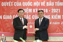 Ông Trần Sỹ Thanh nhận bàn giao nhiệm vụ Tổng Kiểm toán Nhà nước