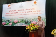 “Đẩy mạnh công tác xóa mù chữ trong tiến trình xây dựng xã hội học tập”