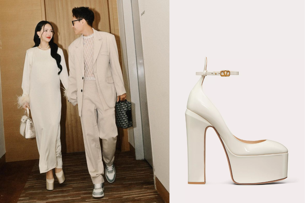 Con gái Minh Nhựa xách túi Hermès tiền tỷ, mang bầu vẫn đi giày cao gót - 1 Con gái Minh Nhựa xách túi Hermès tiền tỷ, mang bầu vẫn đi giày cao gót - 1