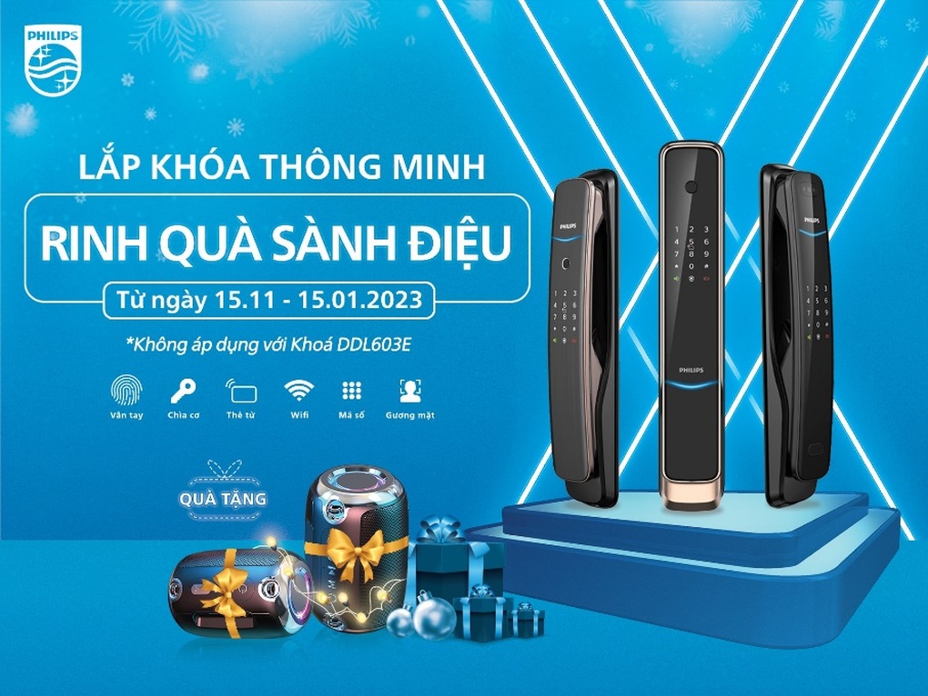 Lắp khóa thông minh Philips, nhận ngay loa Bluetooth - 5 Lắp khóa thông minh Philips, nhận ngay loa Bluetooth - 5