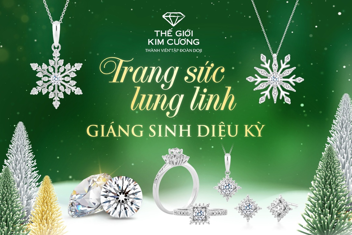 Thế Giới Kim Cương ưu đãi khủng dịp Noel và chào năm mới 2022 - 1 Thế Giới Kim Cương ưu đãi khủng dịp Noel và chào năm mới 2022 - 1