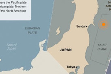 Sơ đồ hình thành siêu động đất và sóng thần ở Nhật