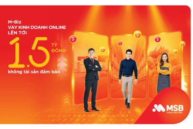 MSB cho vay đến 1,5 tỷ đồng với hộ kinh doanh, doanh nghiệp siêu nhỏ