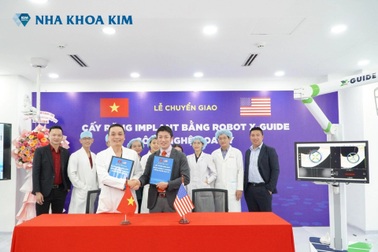 Nha khoa Kim đầu tư robot định vị X-Guide cấy ghép Implant công nghệ Mỹ