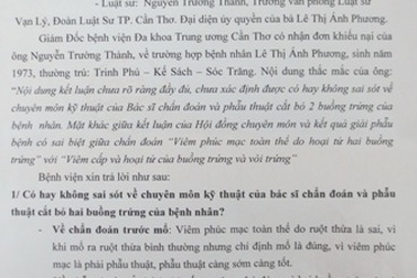 Vụ cắt 2 buồng trứng: Đề nghị thu hồi văn bản ban hành sai thẩm quyền
