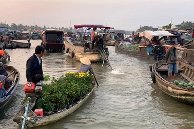 Trên 70% khách du lịch đến Cần Thơ đã tham quan chợ nổi Cái Răng