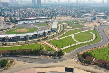 Hoàn thành 5,607km đường đua Công thức 1 Hà Nội