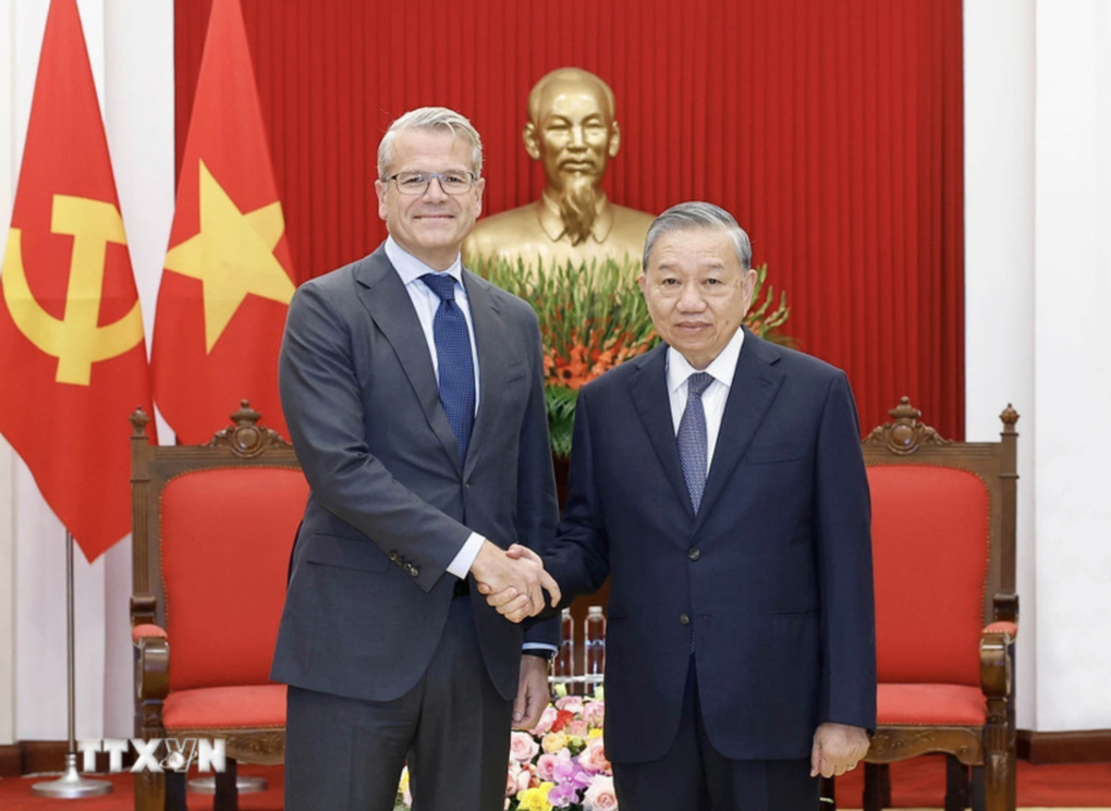 Tổng Bí thư khuyến khích Tập đoàn A.P. Moller-Maersk đầu tư vào kinh tế biển - 1 Tổng Bí thư khuyến khích Tập đoàn A.P. Moller-Maersk đầu tư vào kinh tế biển - 1