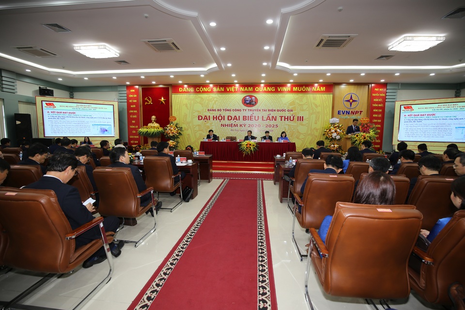 Đảng bộ EVNNPT tổ chức thành công Đại hội Đảng bộ lần thứ III, nhiệm kỳ 2020 - 2025 - 1 Đảng bộ EVNNPT tổ chức thành công Đại hội Đảng bộ lần thứ III, nhiệm kỳ 2020 - 2025 - 1
