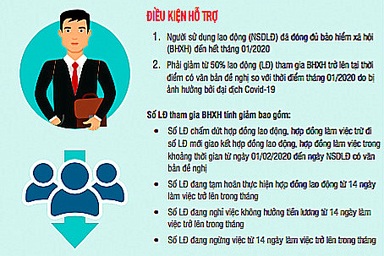Infographics: Doanh nghiệp cần gì để nhận tiền từ gói 62.000 tỷ đồng?