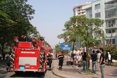 Hỏa hoạn tại làng Quốc tế Thăng Long