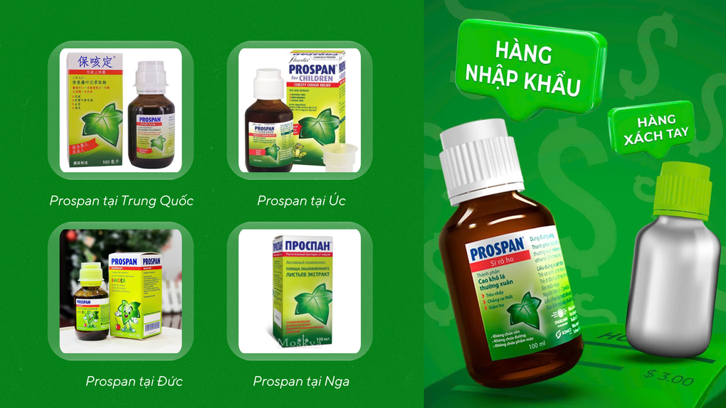 Vad är skillnaden mellan tysk inhemsk hostmedicin från Prospan och vietnamesisk importerad medicin? - 3 Thuốc ho Prospan hàng nội địa Đức và nhập khẩu Việt Nam có gì khác nhau? - 3