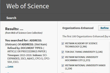 Đại học Việt Nam tăng số công bố khoa học chuẩn ISI trong 3 năm gần đây