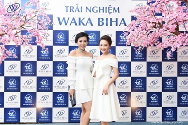 Bảo Thanh và Thanh Hương gây chú ý tại sự kiện trải nghiệm Waka Biha