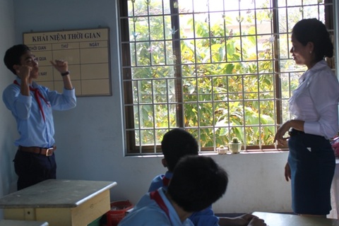 Tâm sự của cô giáo dạy học trò khuyết tật