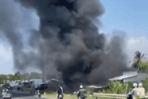 Nhà dân bốc cháy ngùn ngụt, nghi chập điện tại vị trí máy giặt