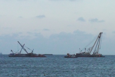 Cảnh báo nguy hiểm quanh khu vực tàu Trường Hải Star chìm 