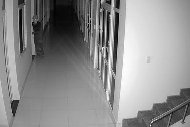 Camera ghi được hình ảnh tên trộm đột nhập trụ sở cơ quan nhà nước
