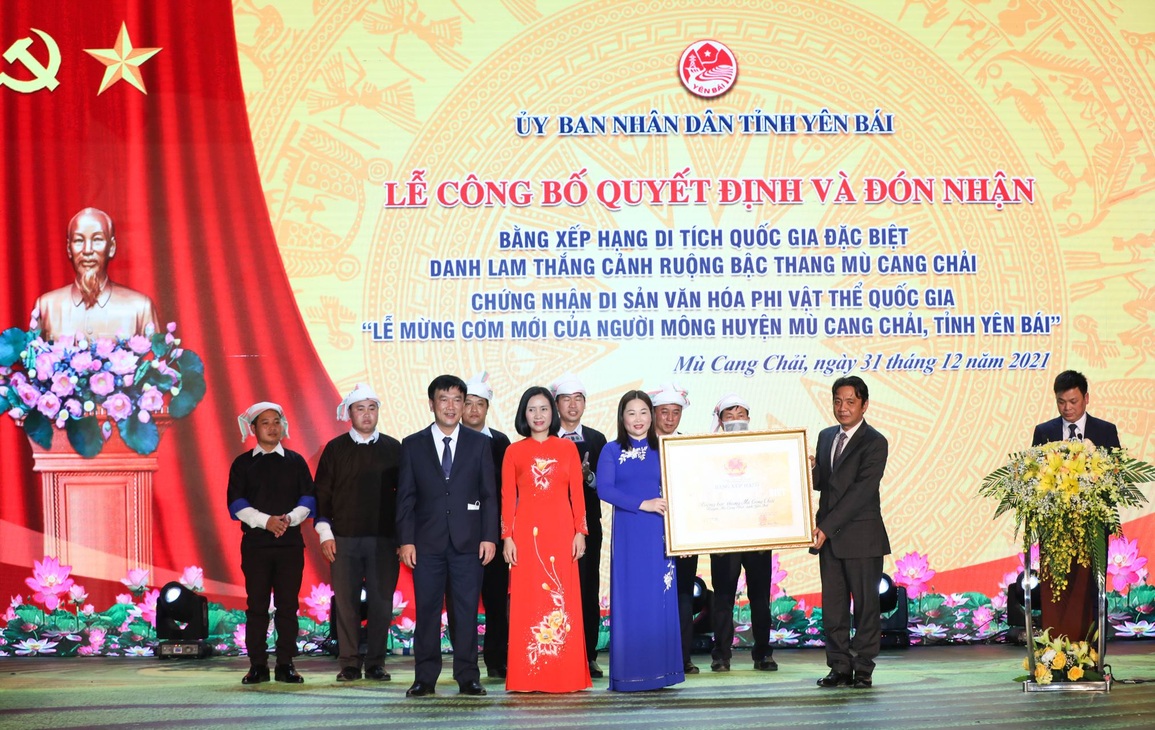 Mù Cang Chải nhận Bằng xếp hạng Di tích Quốc gia đặc biệt Ruộng bậc thang - 1 Mù Cang Chải nhận Bằng xếp hạng Di tích Quốc gia đặc biệt Ruộng bậc thang - 1