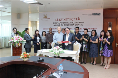 Tân Hoàng Minh ký hợp tác chiến lược với Indochina finance